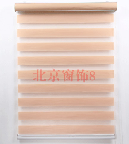 金丝新款内装韩式透光纱帘提花柔卷帘