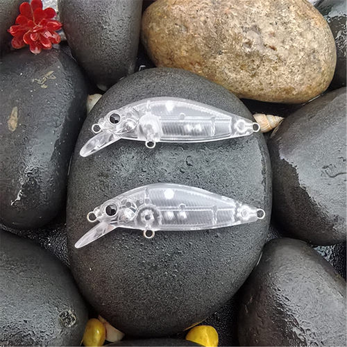 多渔趣5cm/2.8g响珠溪流微物缓沉米诺路亚饵胚DIY空白鱼体