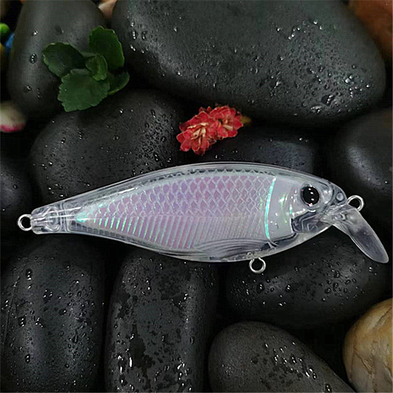 浮水内镭射路亚饵摇滚米诺空白胚