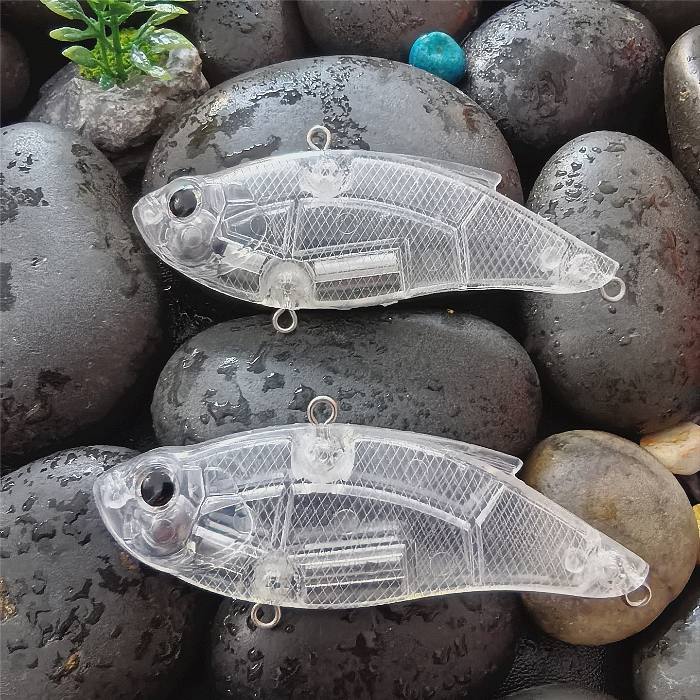 多渔趣7.5cm/12.9g远投vib路亚饵钓翘嘴鱤鱼假饵本体DIY改色胚体