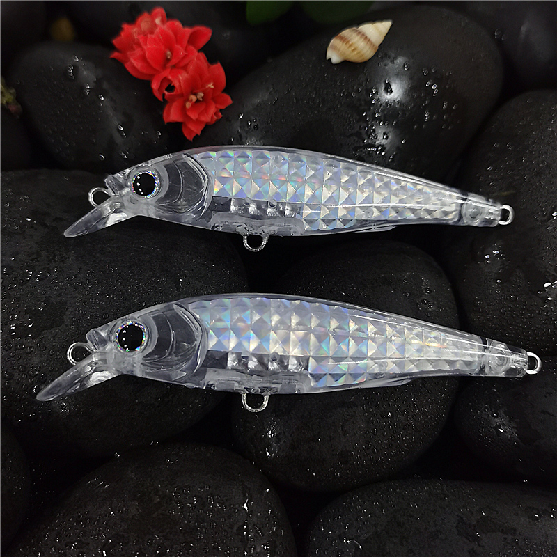 水米诺路亚饵无涂装空白饵胚本体