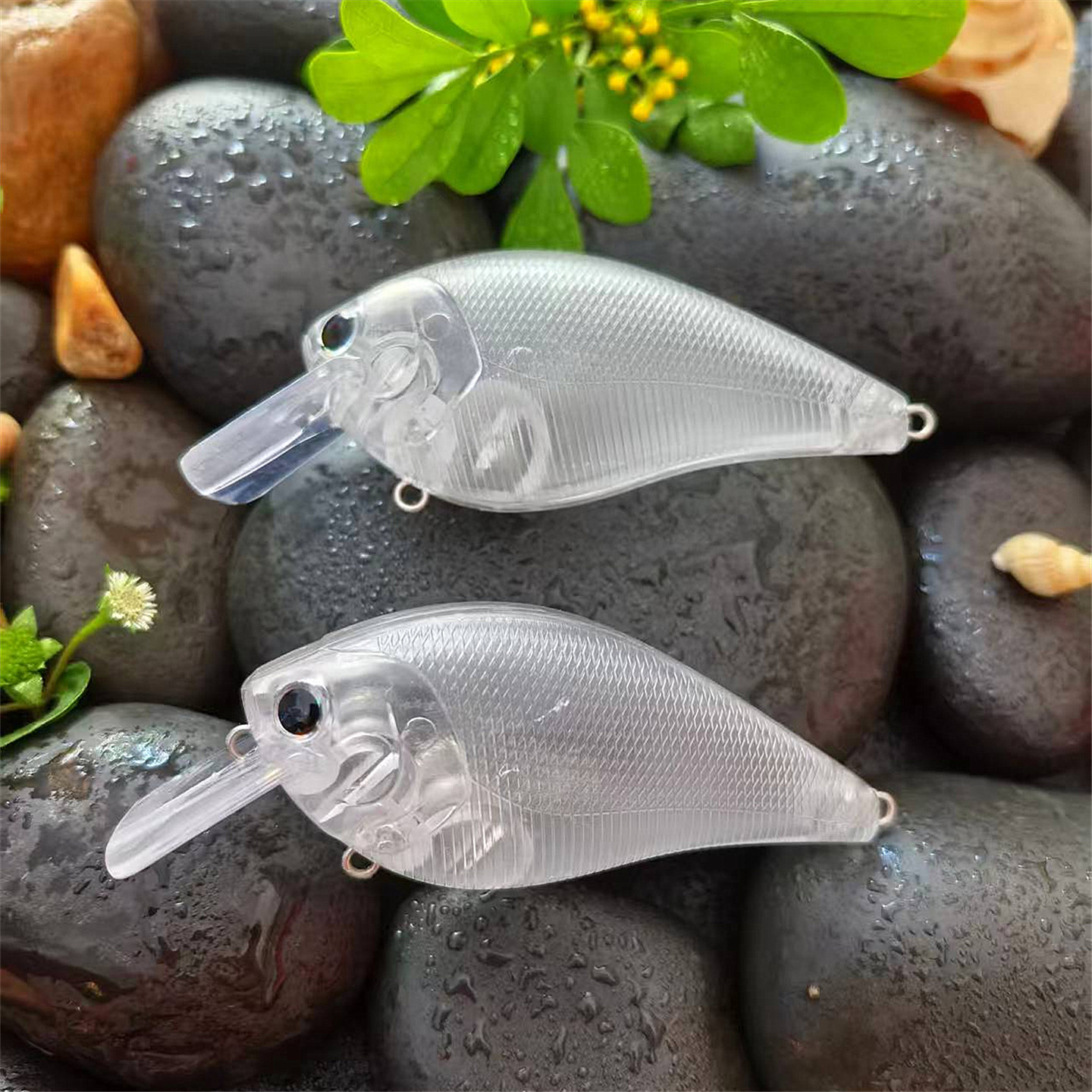 日系浮水13g/8cm带噪音钢珠摇滚胖子路亚饵DIY空白毛坯假饵