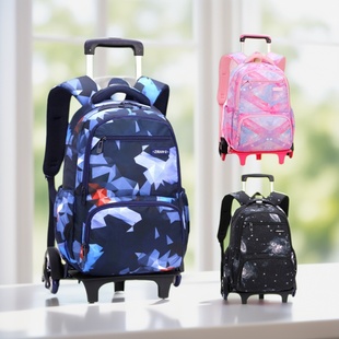 中小学生三到六年级拉杆箱书包可爬楼梯大容量男生女生童2025新款