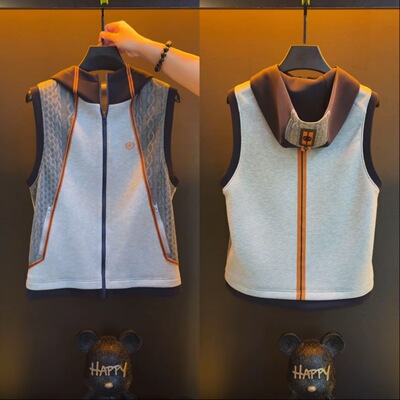 26ss新款潮流轻奢风男士日常通勤休闲气质百搭简约大气马甲上衣