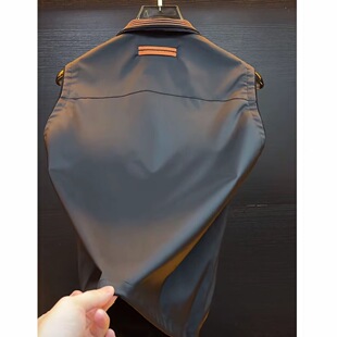 2026轻奢Zz标皇家马德里飞行夹克宽松黑色马甲外套78016 华