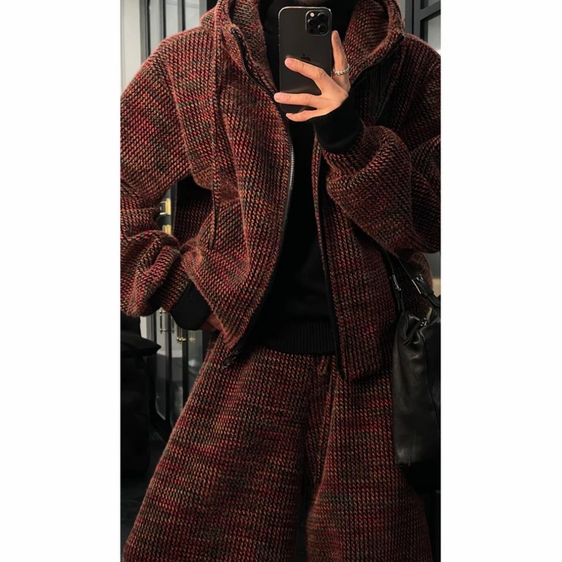 龙刀刀冬季新品美式复古气质百搭连帽卫衣宽松阔腿长裤时尚套装男,男装,休闲运动套装,淘宝优惠券,粉丝福利购,淘宝优惠卷