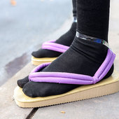 软底木屐男蝴蝶忍cos鬼灭之刃日本高跟拖鞋 改良时透无一郎cos