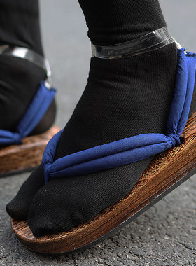 木屐男日式蝴蝶忍cos鬼灭之刃日本高跟拖鞋男改良时透无一郎cos