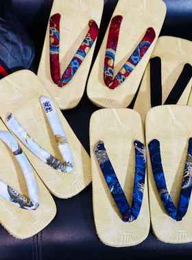 男日本日式木屐cosplay人字拖情侣厚底雪駄