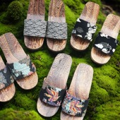 木头拖鞋 一字包头男日式 木屐拖鞋 平底高跟夏季 日本中国风男士 男式