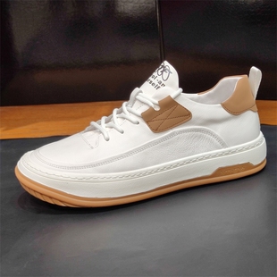 潮鞋 捡漏牛货头层牛皮小丑鞋 英伦时尚 处理百搭运动休闲板鞋 男断码