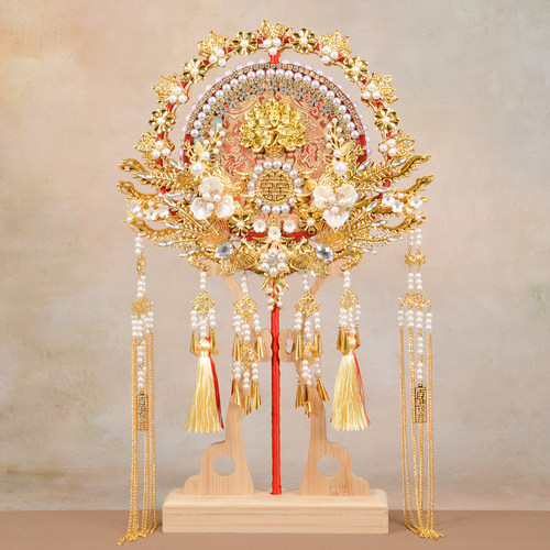 【手工婚礼团扇】让中式嫁衣封神