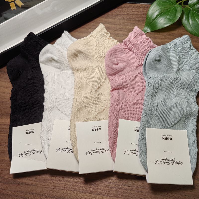 韩国进口东大门女袜子浮雕网眼