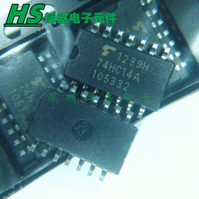 贴片 TC74HC14AF 74HC14A SOP-14 中体5.2MM 逻辑IC 进口原装正品