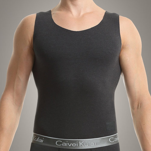 发热紧身绒内穿显瘦保暖背心男士