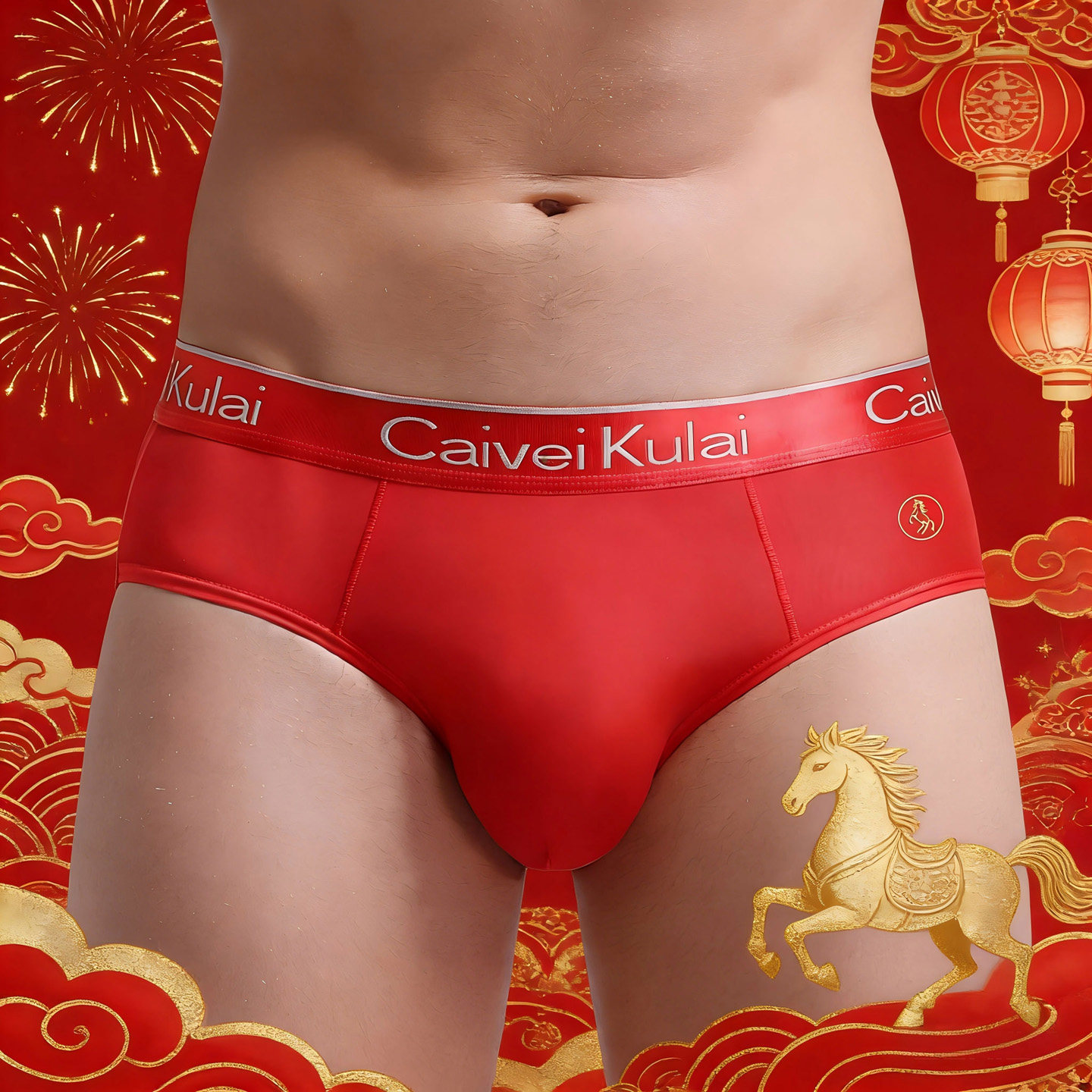 属马本命年红色男士内裤男三角裤冰丝中腰透气大码裤衩结婚礼盒装,女士内衣/男士内衣/家居服,男三角内裤,淘宝优惠券,粉丝福利购,淘宝优惠卷
