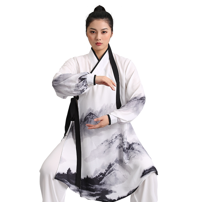 言一太极春夏新款汉风彩绘太极服