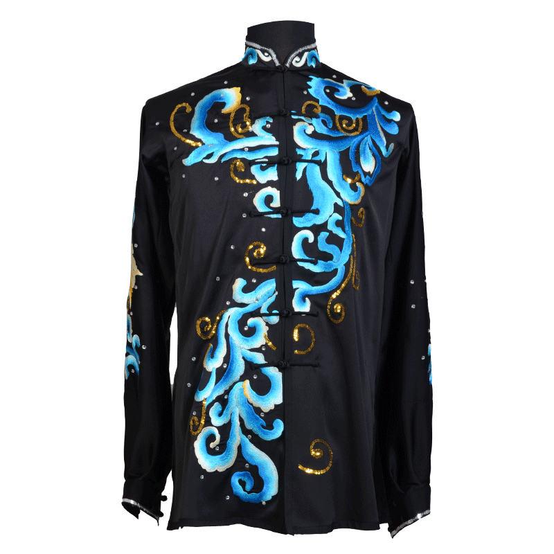 言一青年新款刺绣太极服定做