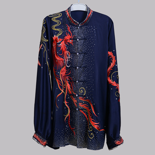 言一太极新款2025火凤太极服绣花比赛服表演服体考男女定做