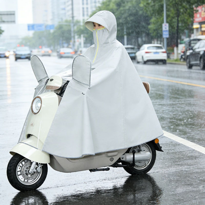 2026新款电动车雨衣加大加长防暴雨全身女时尚摩托车电车骑行雨披