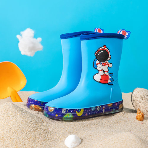 儿童卡通雨鞋男童女童保暖防滑雨靴四季可穿套鞋胶鞋韩版小孩水鞋