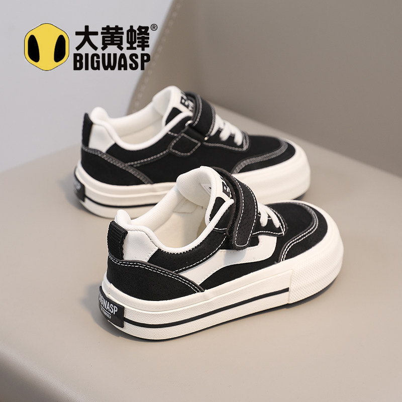 大黄蜂童鞋儿童帆布鞋男童软底布鞋2026春秋新款女童百搭运动板鞋