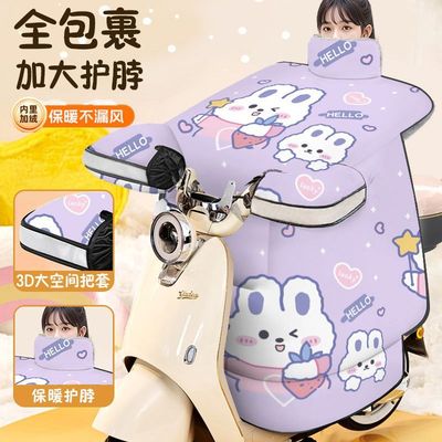 冬季特厚保暖电动车挡风被