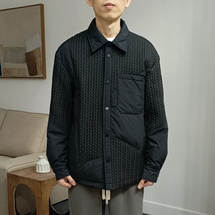 亏本清货 性价比超高 冬季男个性潮流拼接轻薄气质翻领外套羽绒服