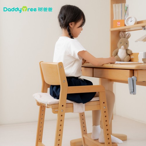 学生学习椅可升降书桌写字椅靠背椅童家用座椅凳子全实木成长椅子