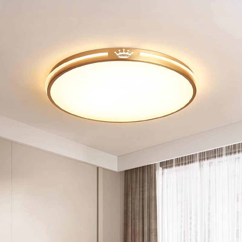 慕庭简约LED卧室书房全铜吸顶灯