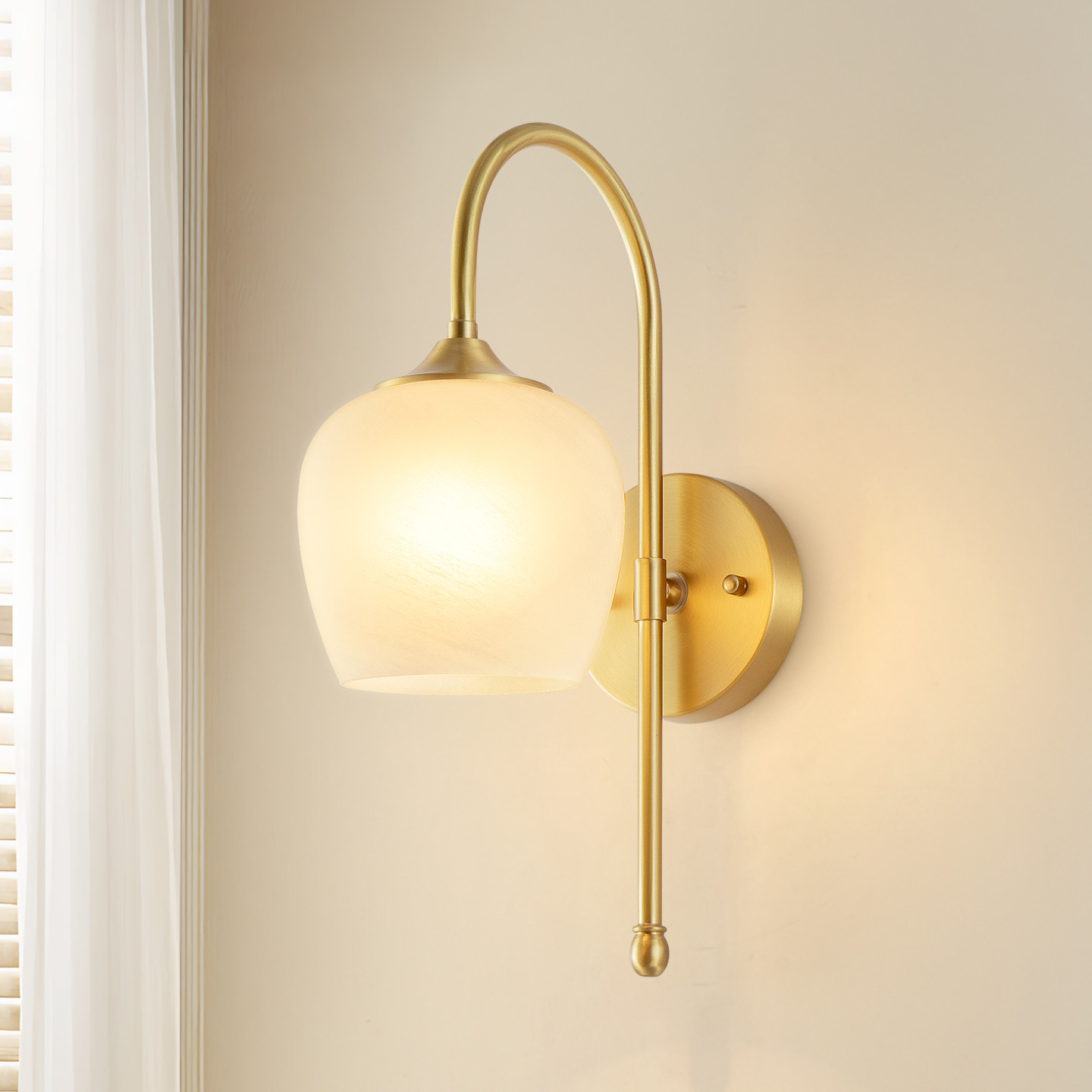 法式中古客厅卧室床头壁灯2025新款全铜楼梯欧式美式复古全铜灯具