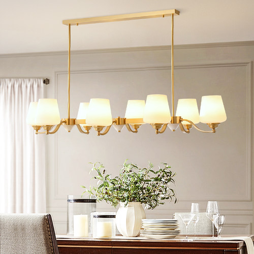 美式餐厅灯法式全铜灯具