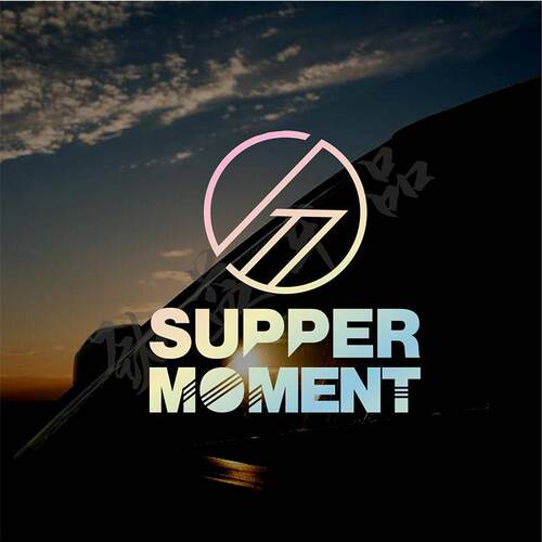 supper moment贴纸香港乐队歌迷汽车贴纸车身装饰防水电脑贴