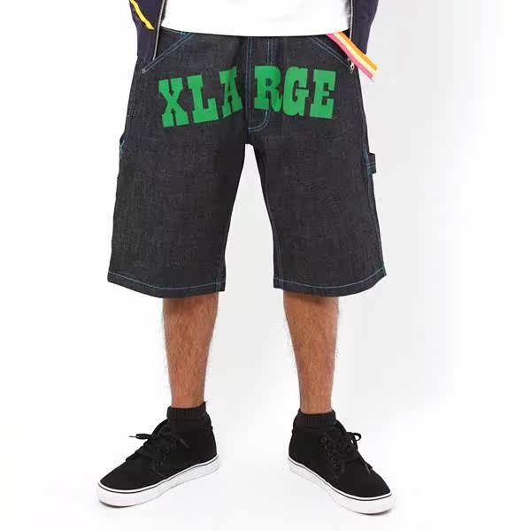 XLARGE JAPAN GREEN FONT DENIM SHORT绿色文字大LOGO牛仔短裤在类目 男装, 休闲裤中 - 来自Buy2taobao.com提供专业的淘宝代购服务