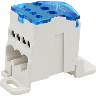 点睛 80A分线盒分线接线端子排一进六出导轨大电流 家用零线端子