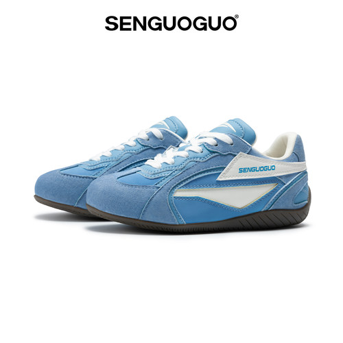 森果果赛车鞋/蓝色鞋子德训鞋