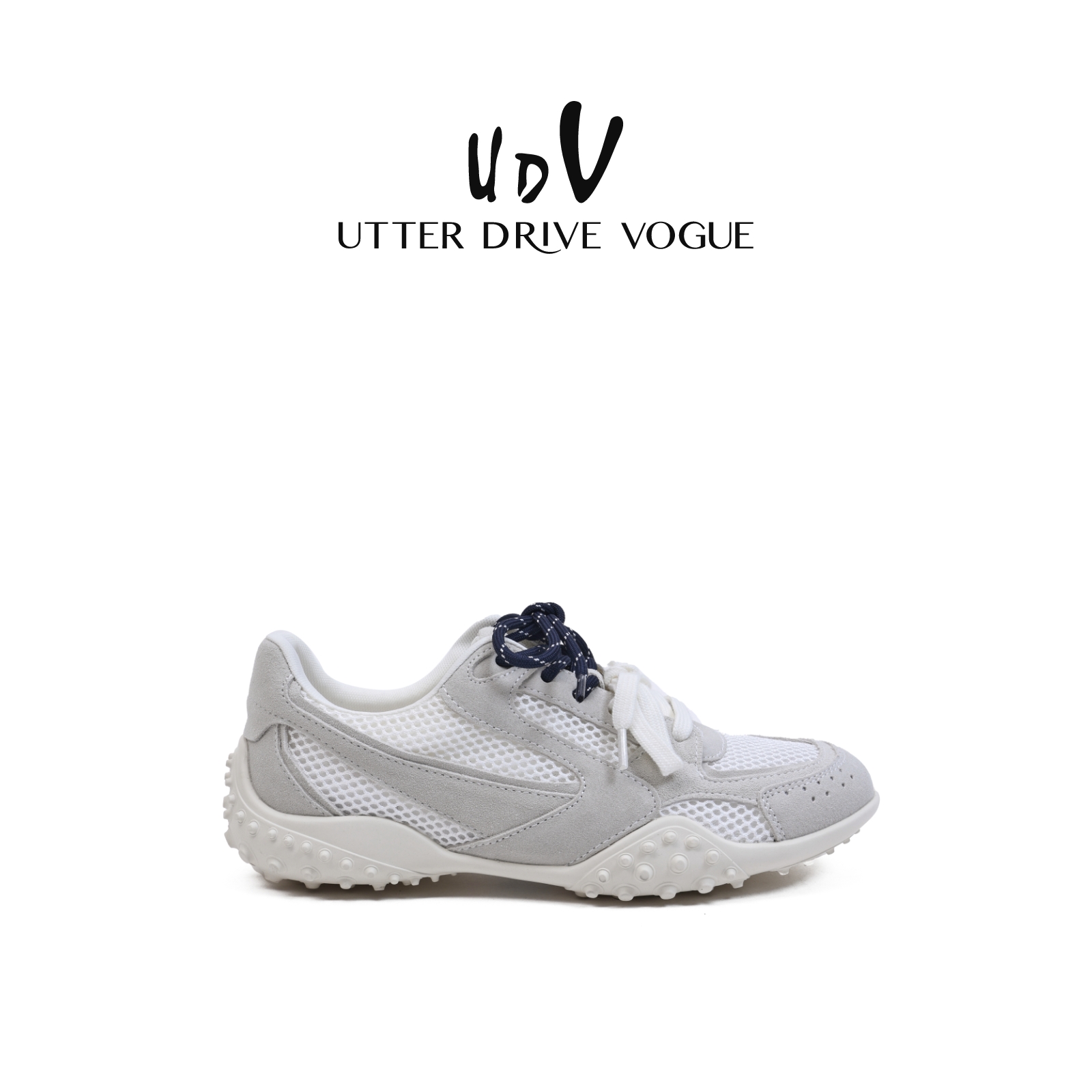 UDV时尚休闲鞋女2025夏季新款透气运动鞋潮流个性板鞋平底综训鞋