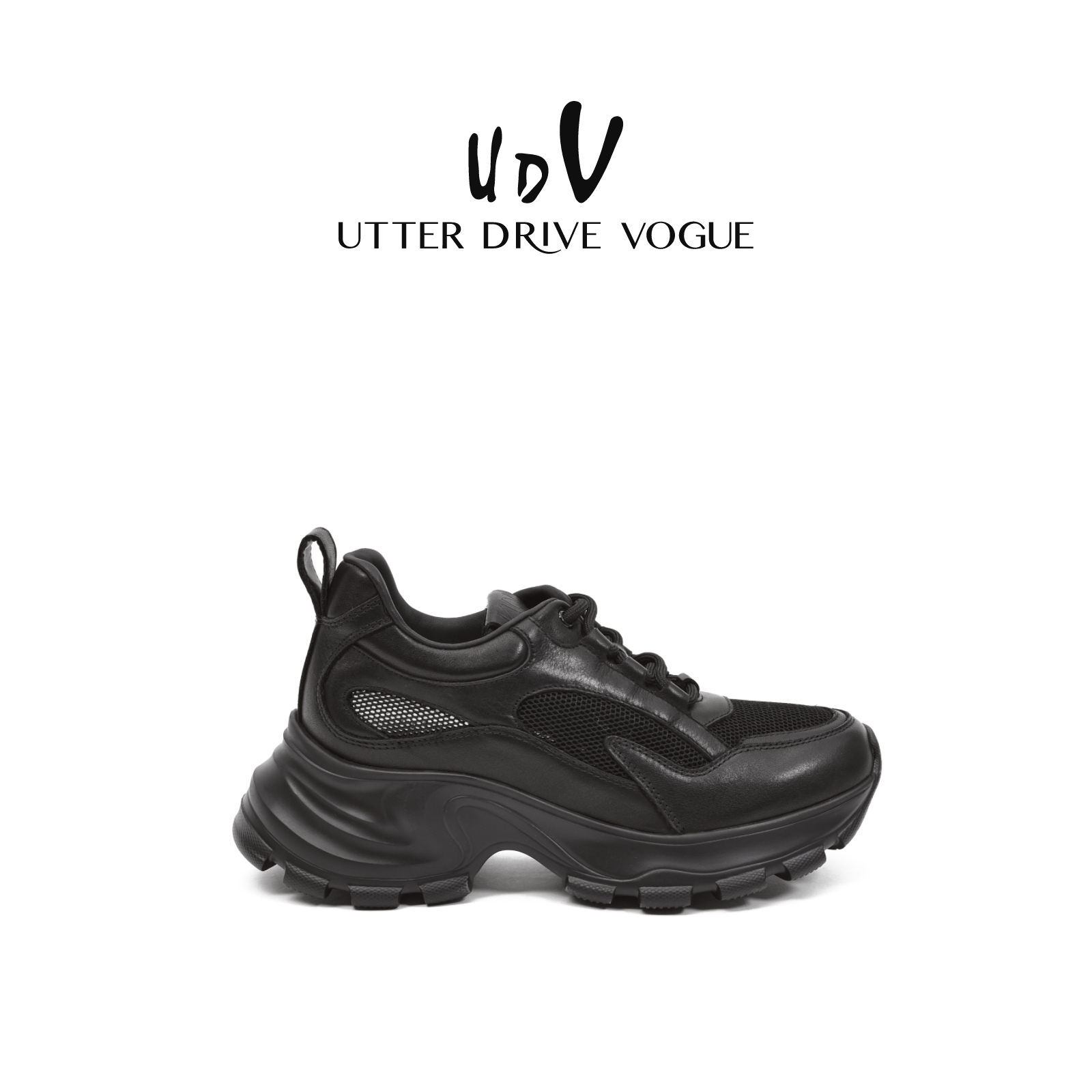 UDV网面透气老爹鞋女2025夏季新款厚底增高运动鞋通勤户外休闲鞋