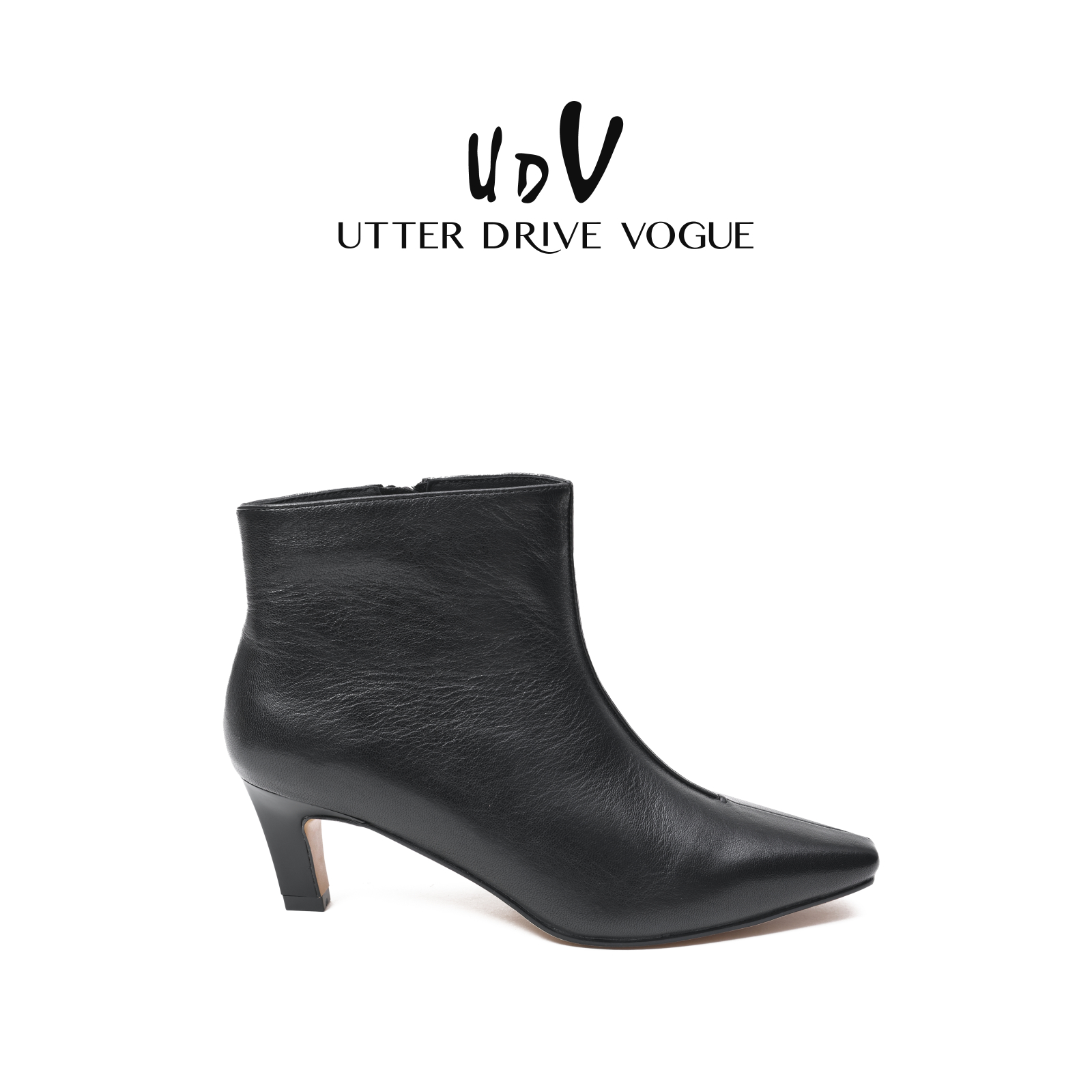 UDV秋冬经典时尚气质时装靴女真皮简约舒适通勤瘦瘦靴2025新款