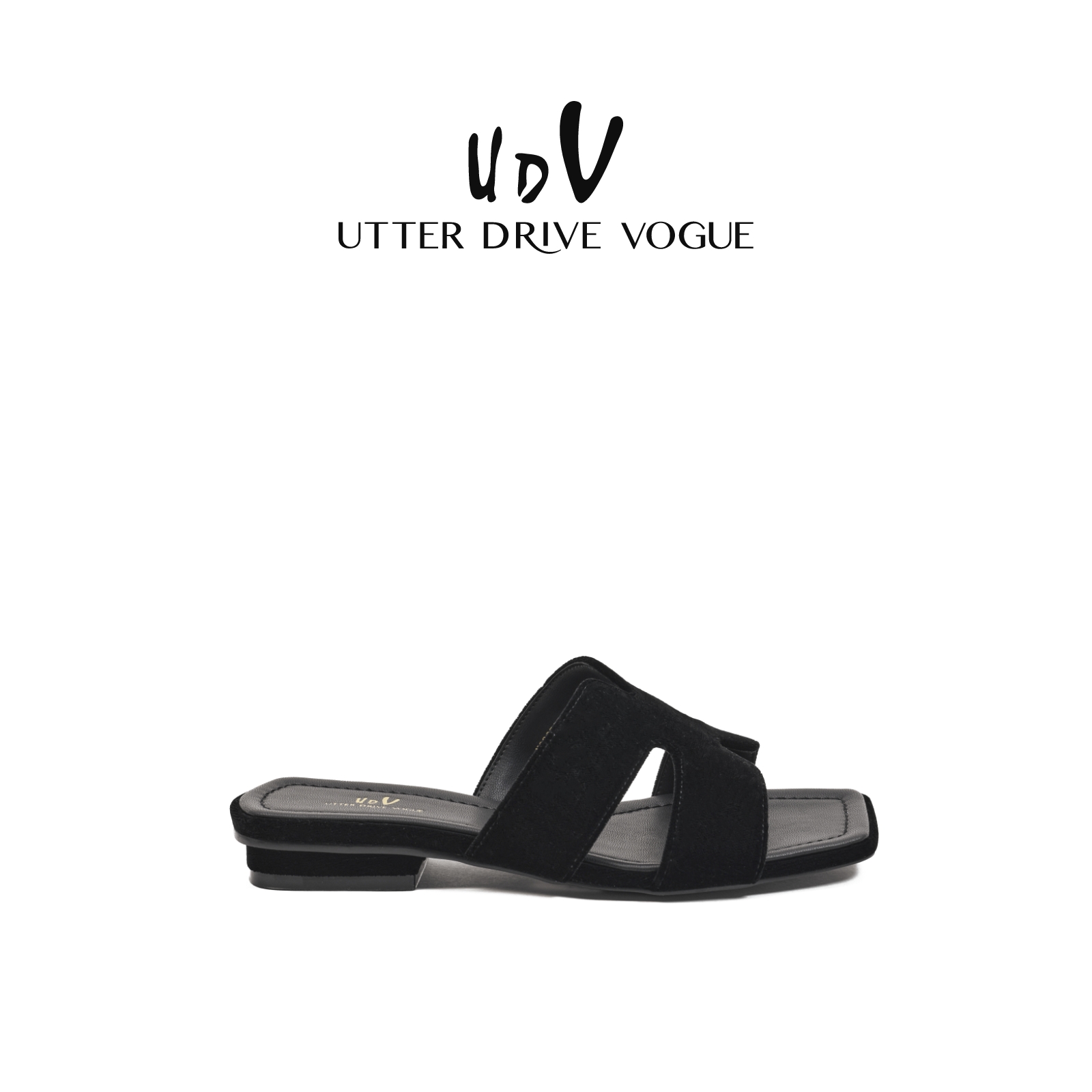 UDV勃肯拖鞋女外穿2025夏季新款高级感法式平底沙滩凉鞋一字凉拖
