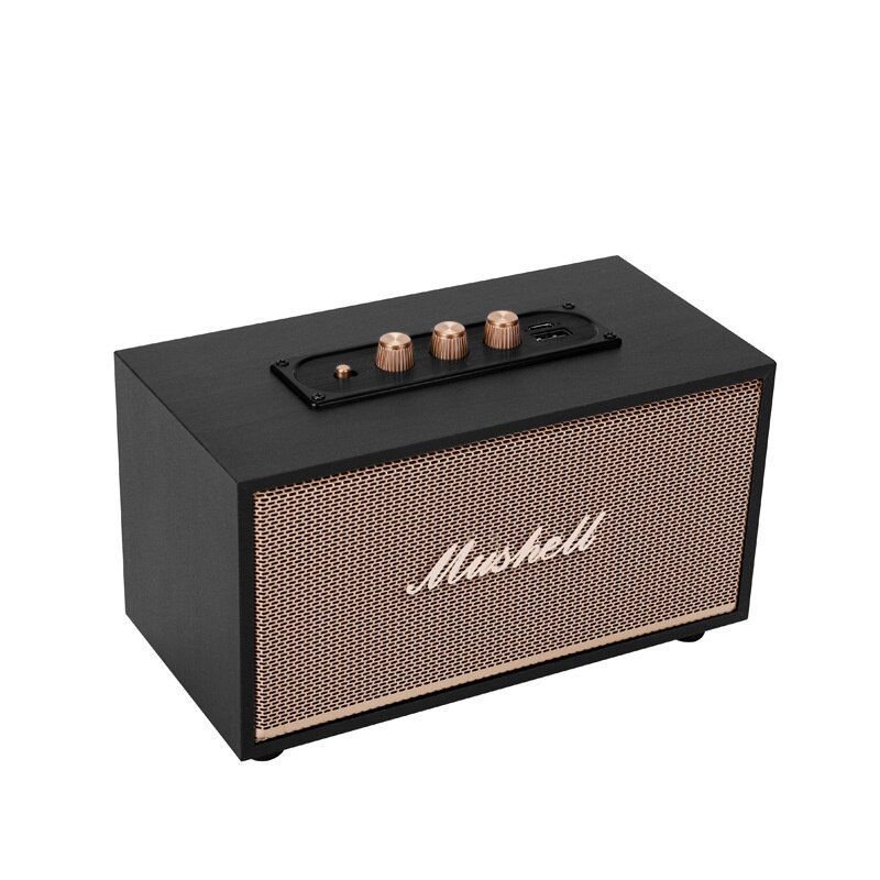 妩音xm-301复古蓝牙音箱木质便携式HIFI音响家用户外重低音炮