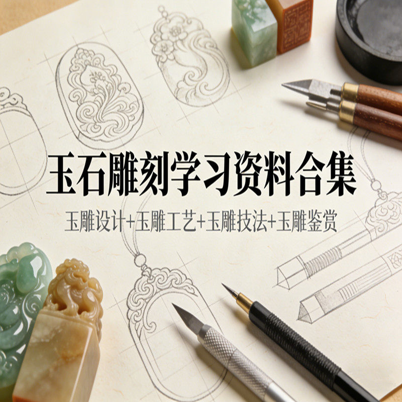 玉石雕刻学习资料合集玉雕设计玉雕工艺玉雕技法玉雕名家玉雕鉴赏