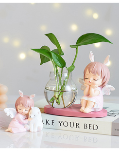 浴室柜摆件卫生间小摆件洗漱台花瓶餐厅绿植假花鞋柜植物盆栽摆件