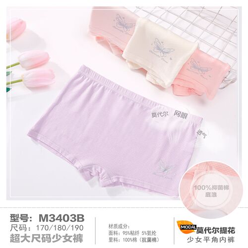 女童莫代尔平角内裤不夹PP四季