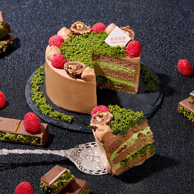 壹点壹客迪拜巧克力奶油蛋糕