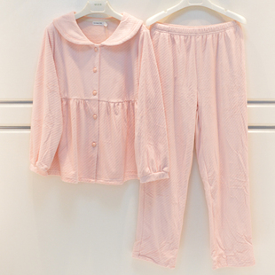 精雅睡衣2026秋冬新款女士雅棉绒素色简约高级感薄绒保暖家居服套