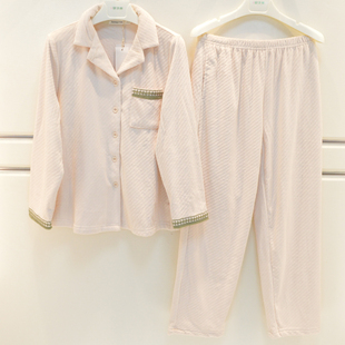 精雅睡衣2025秋冬新款女士海岛绒素色简约薄绒保暖宽松女家居服套