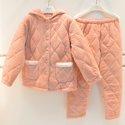 保暖夹棉家居服精雅可爱冬季