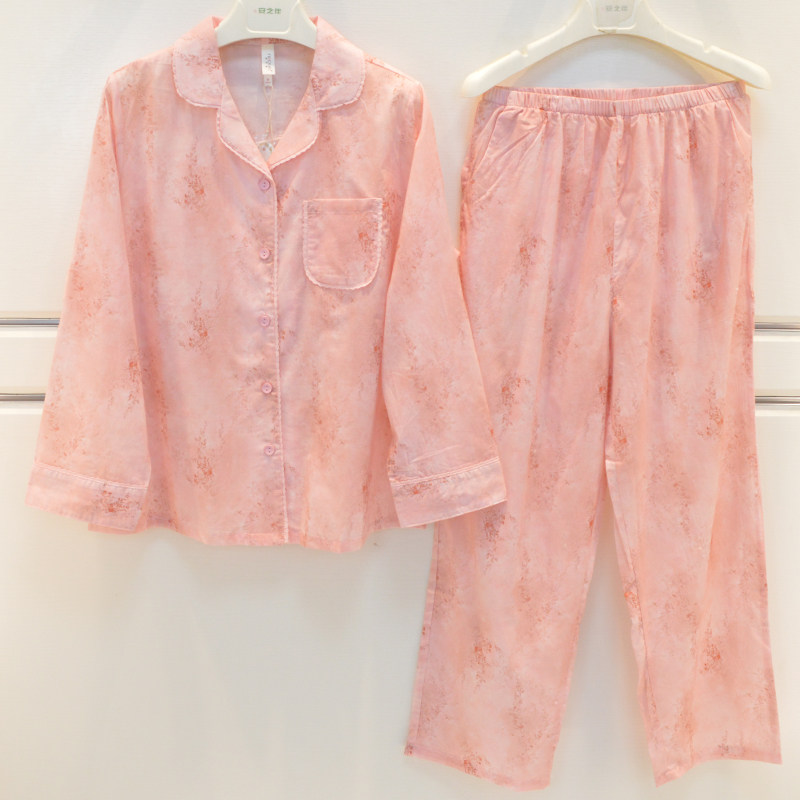 妮可雅睡衣2026春夏女士全棉巴厘纱薄款清凉高贵优雅长袖家居服套