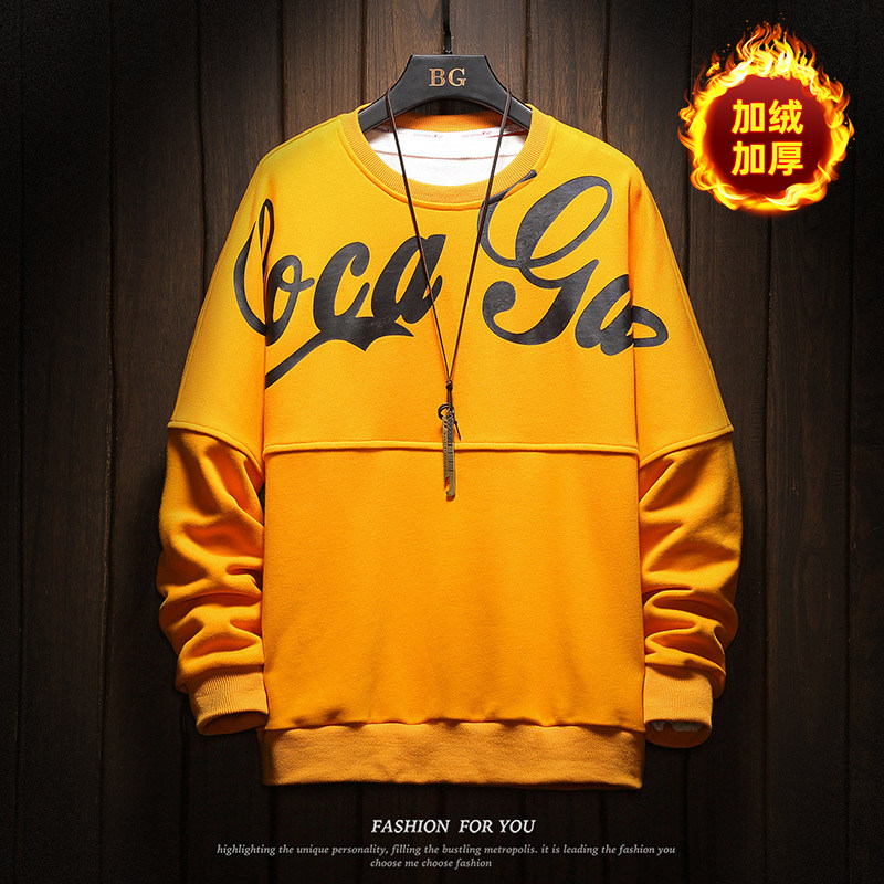 木板秋季字母印花连帽卫衣男宽松加绒外套A090-WY52限88，男装卫衣，电商A089-1